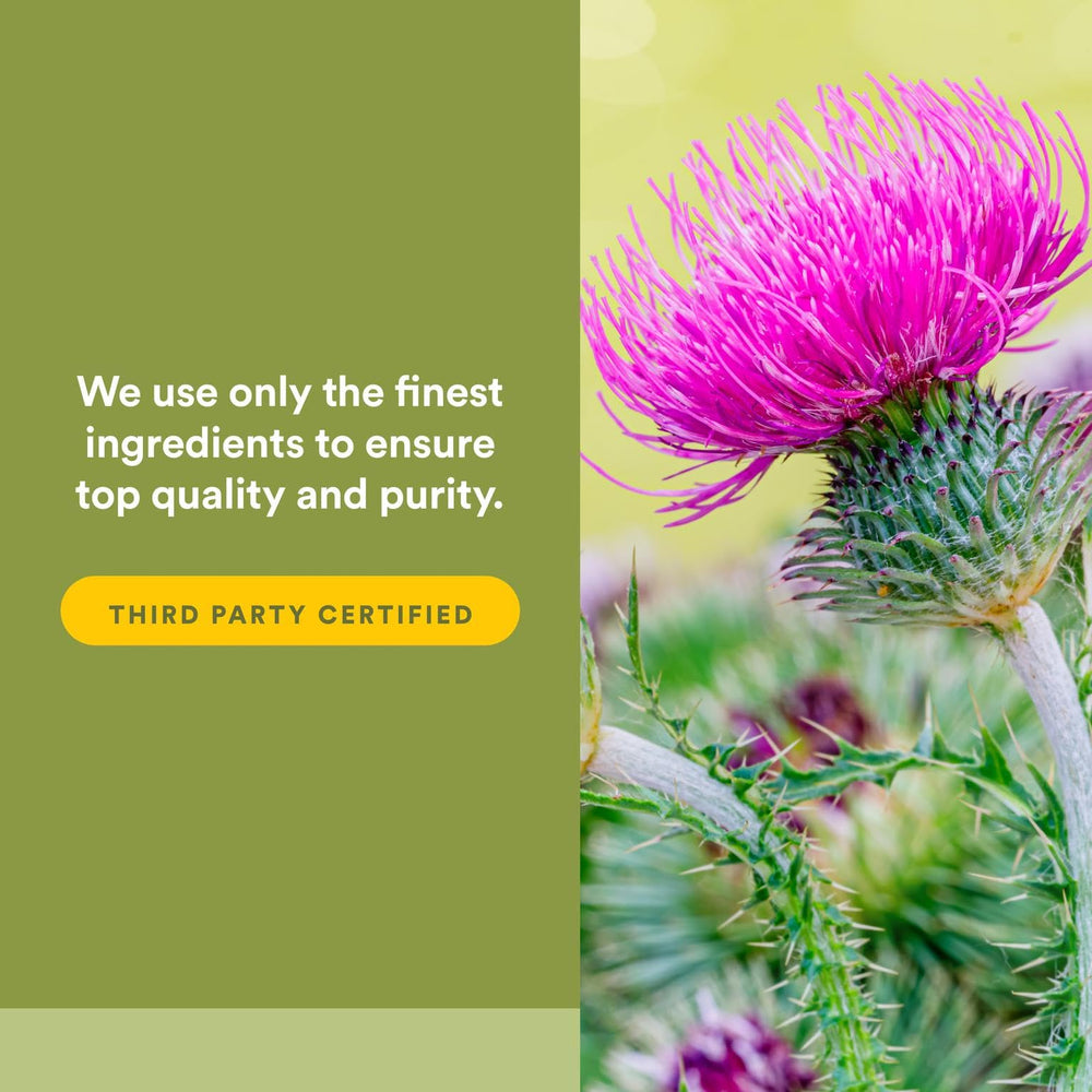 Vegan and non-GMO milk thistle capsules