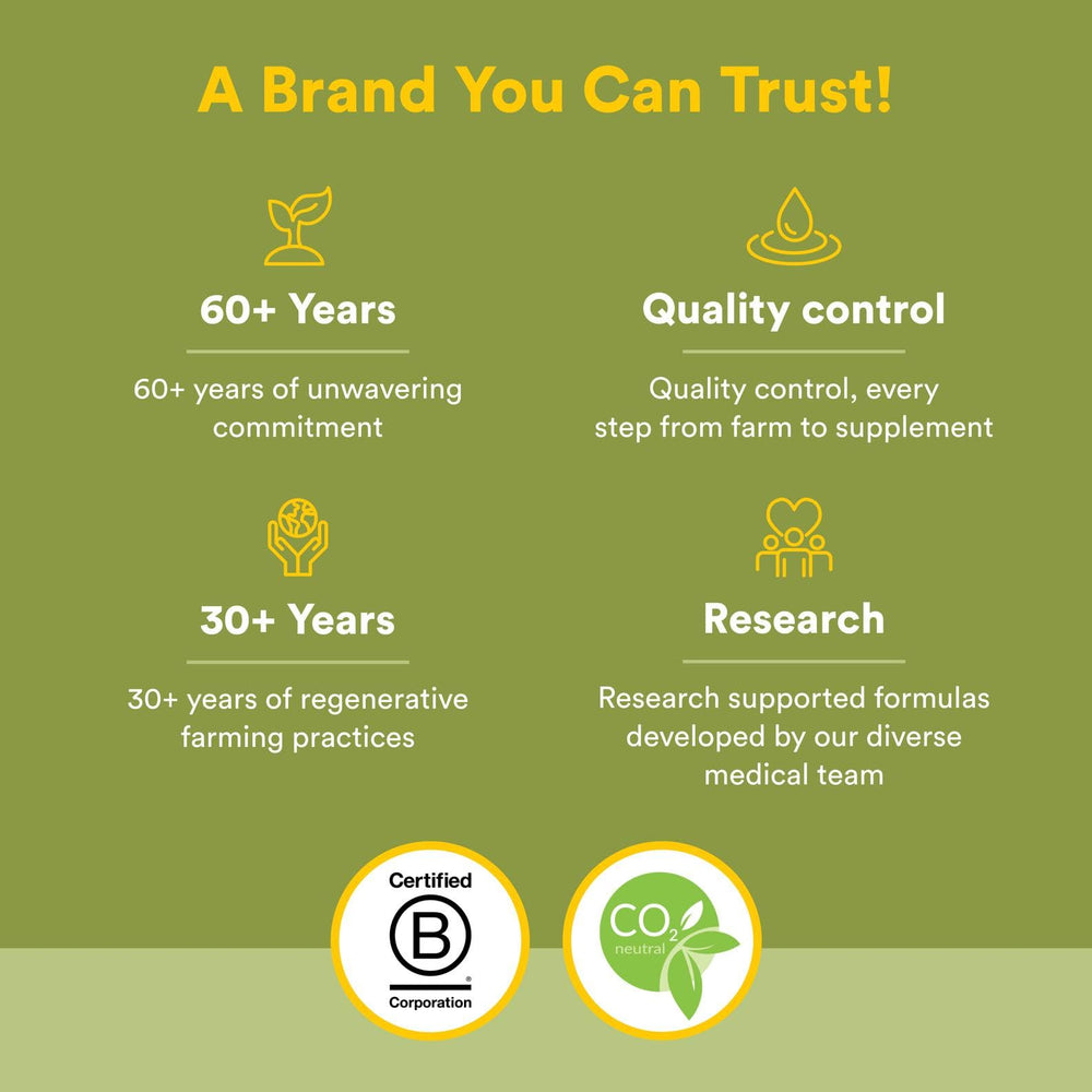 Third-party testing and purity information on packaging