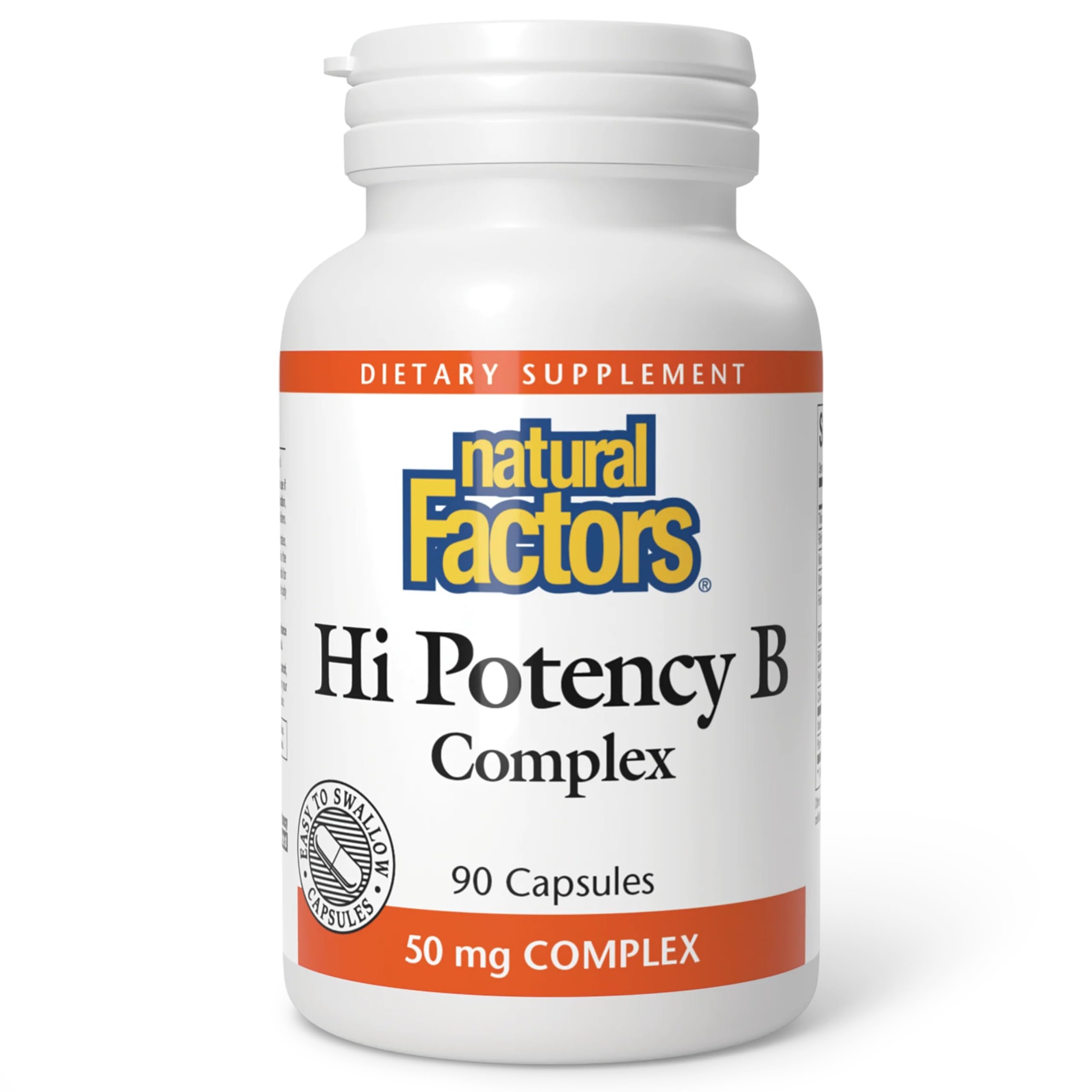 Natural Factors Hi Potency B Complex bottle - front view