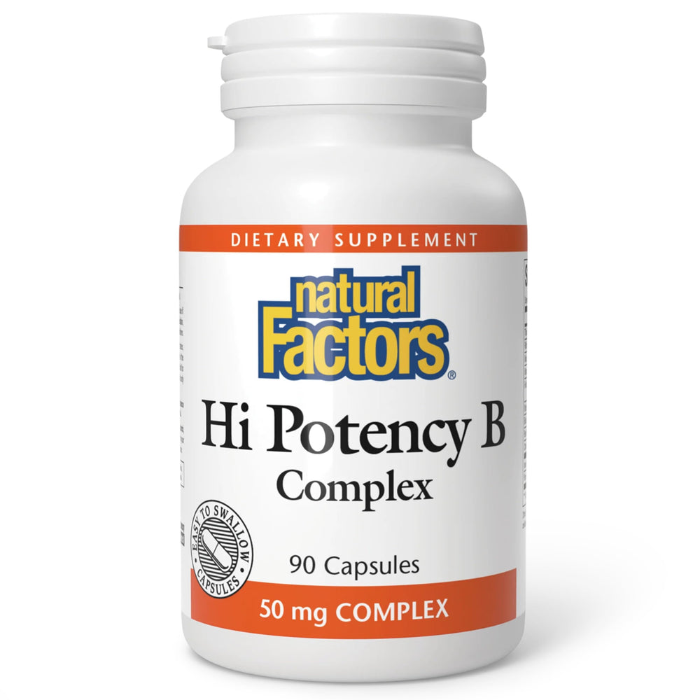 Natural Factors Hi Potency B Complex bottle - front view