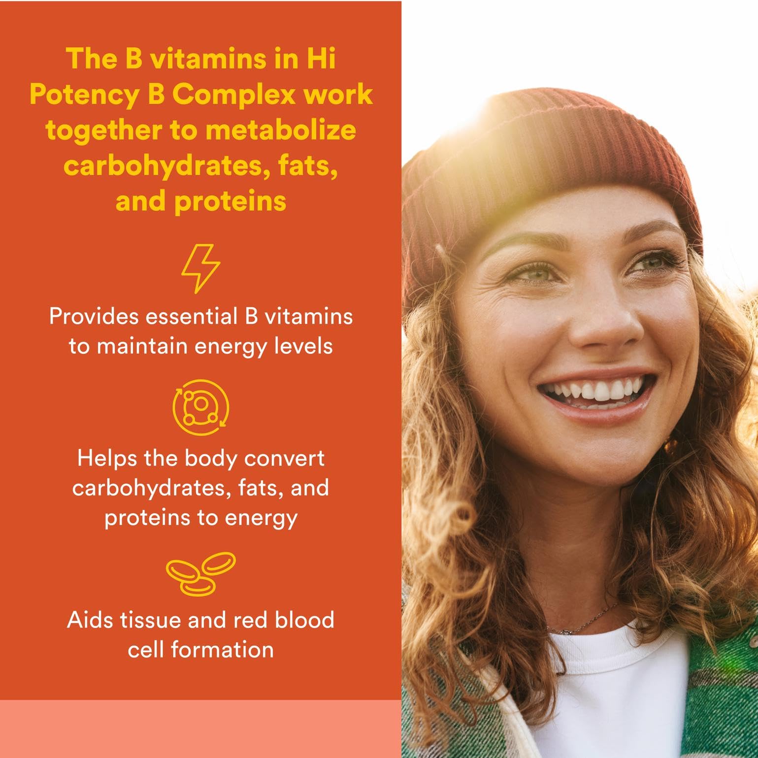 Hi Potency B Complex capsules close-up