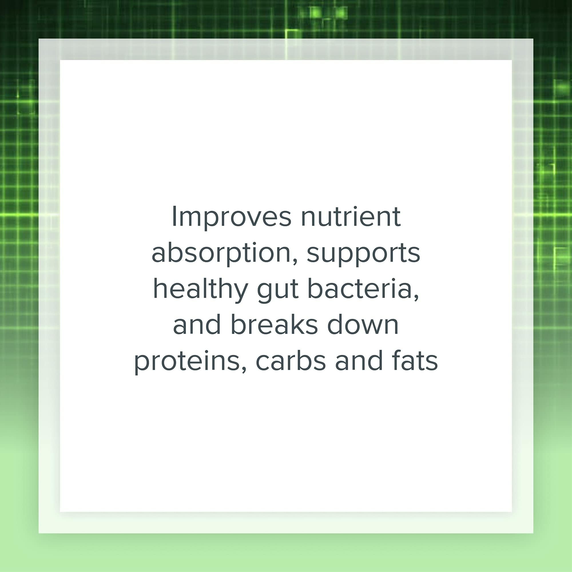 Capsule close-up of multi enzyme formula