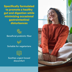 ReliefBiotic probiotic capsules with bottle label in view