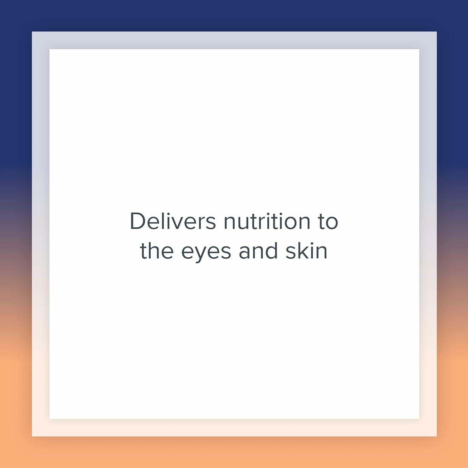 Product packaging highlighting eye health benefits