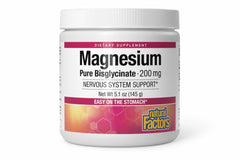 Natural Factors Magnesium Bisglycinate powder bottle label 5.1 oz