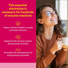 Close-up of Natural Factors Magnesium Citrate 150 mg label