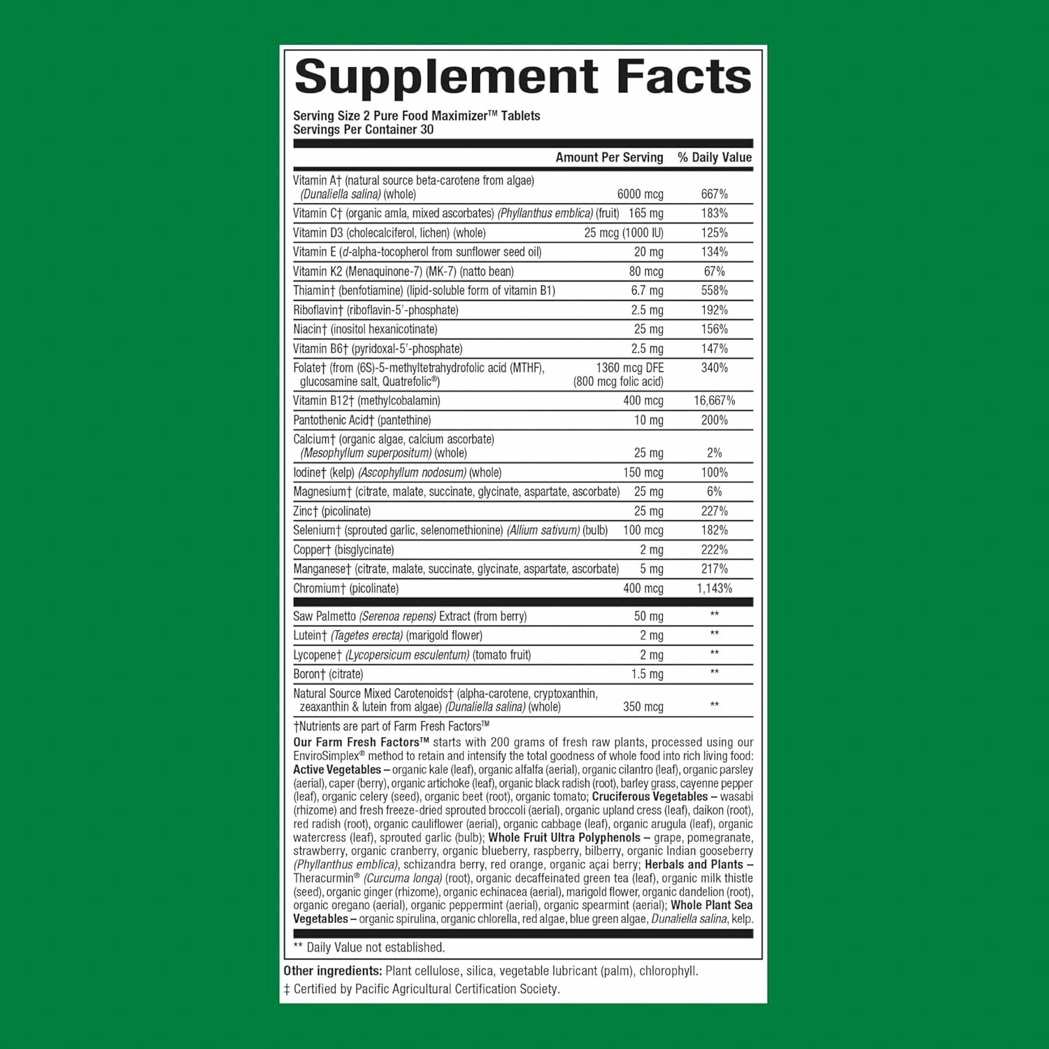 Close-up of Natural Factors men's multivitamin bottle