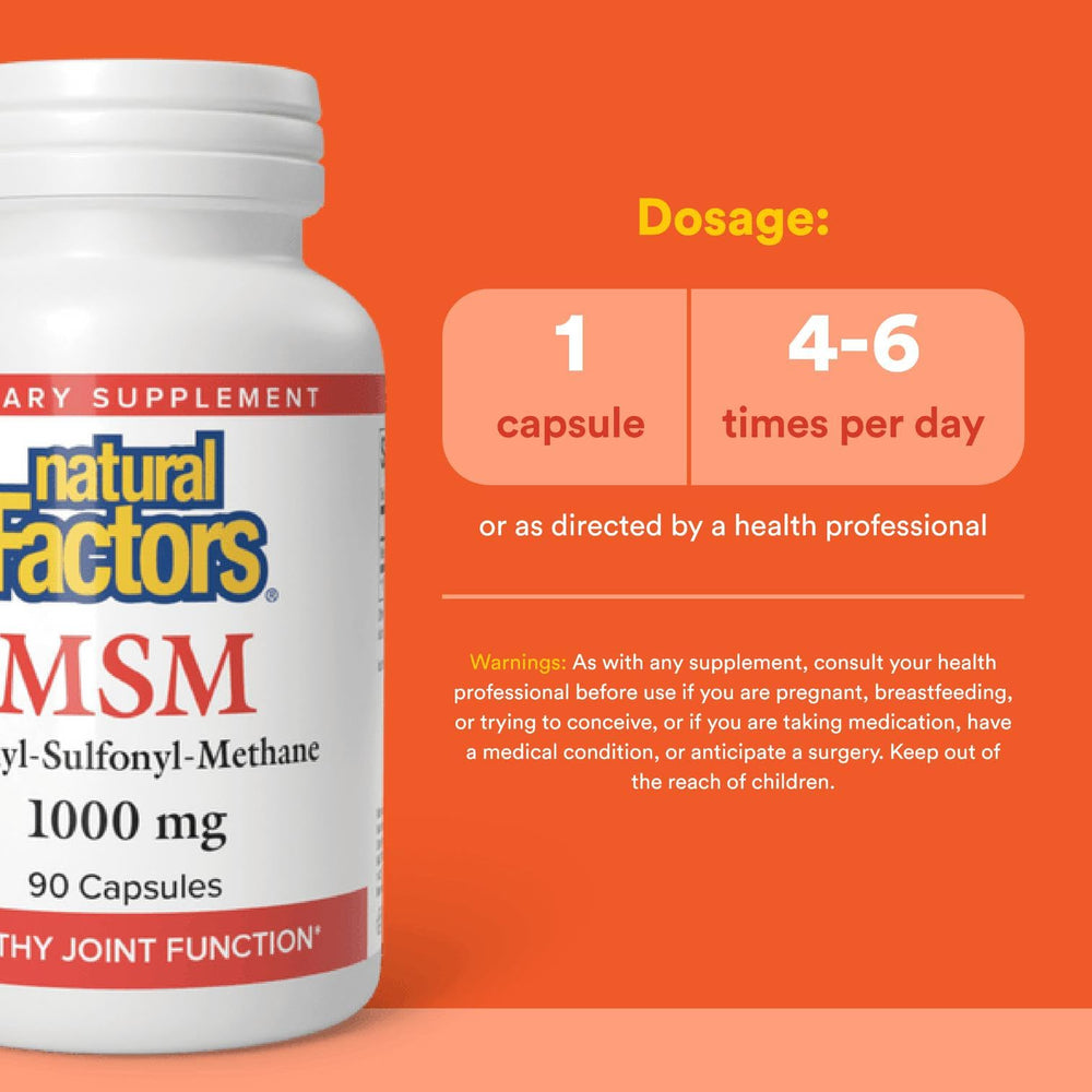 Joint health concept highlighting MSM support