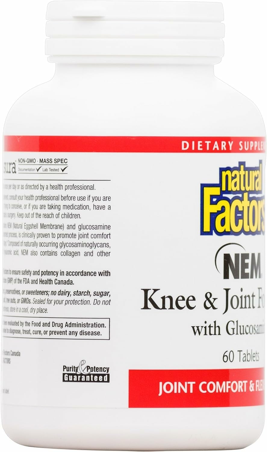 Product shot with bottle and tablets on clean background