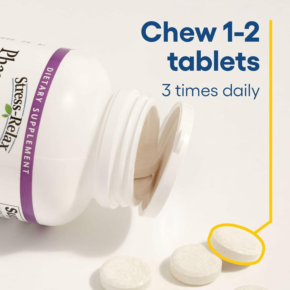 Chewable GABA tablets highlighting sleep support
