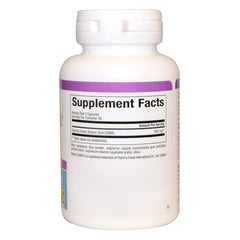 Supplement facts and ingredients label for Natural Factors Pharma GABA