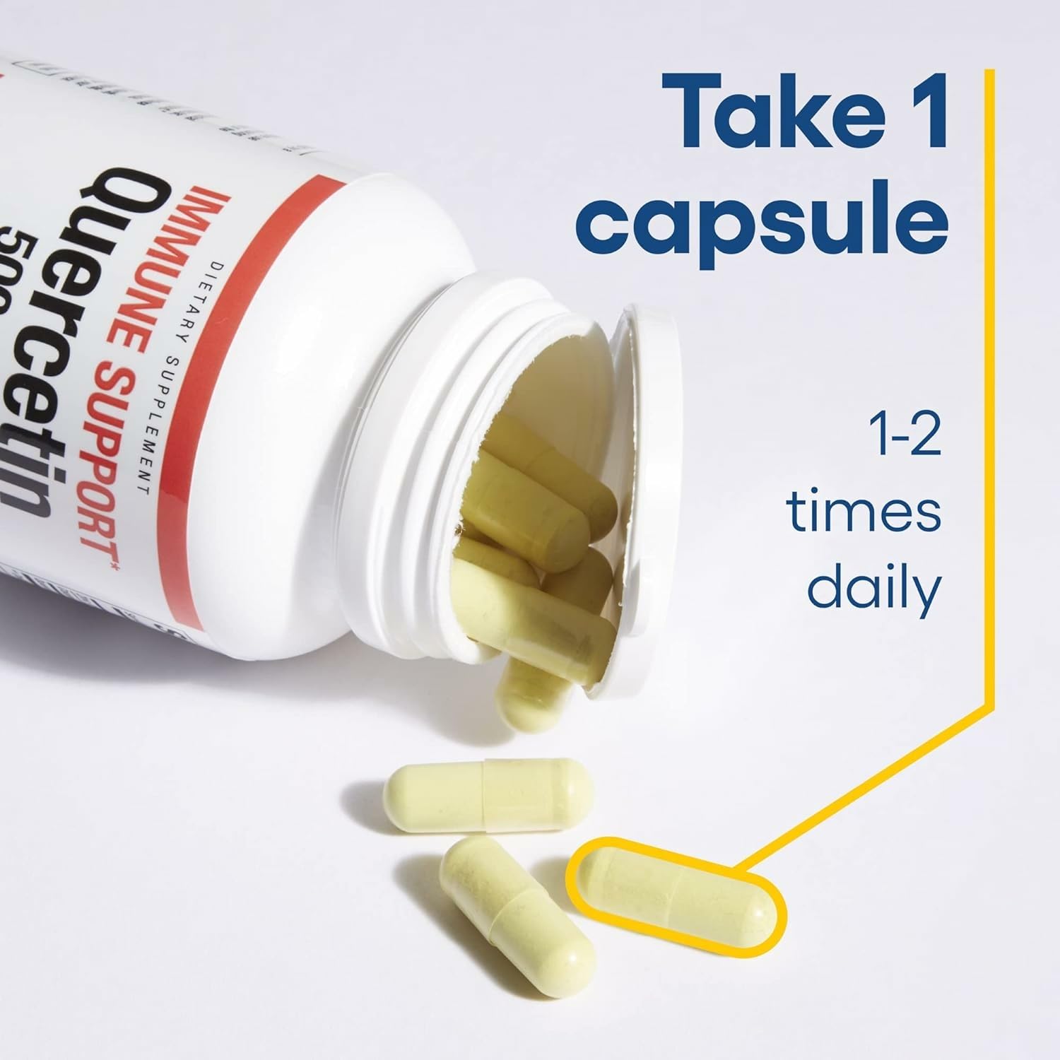 Quercetin packaging box and bottle