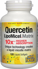 Hero image: Natural Factors Quercetin Lipomicel Matrix 120 Softgels
