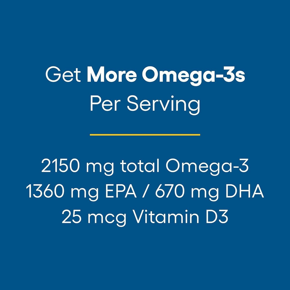 Natural Factors RxOmega-3 EPA 1360 mg per serving supports heart health