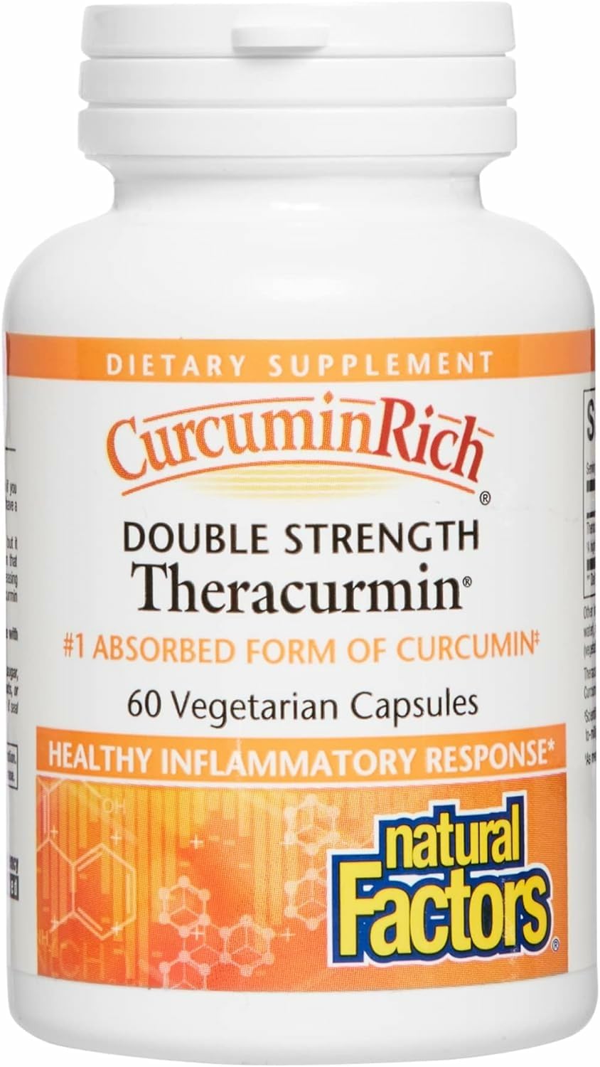 Natural Factors Theracurmin CurcuminRich 60 mg bottle – 60 count (pack of 1)
