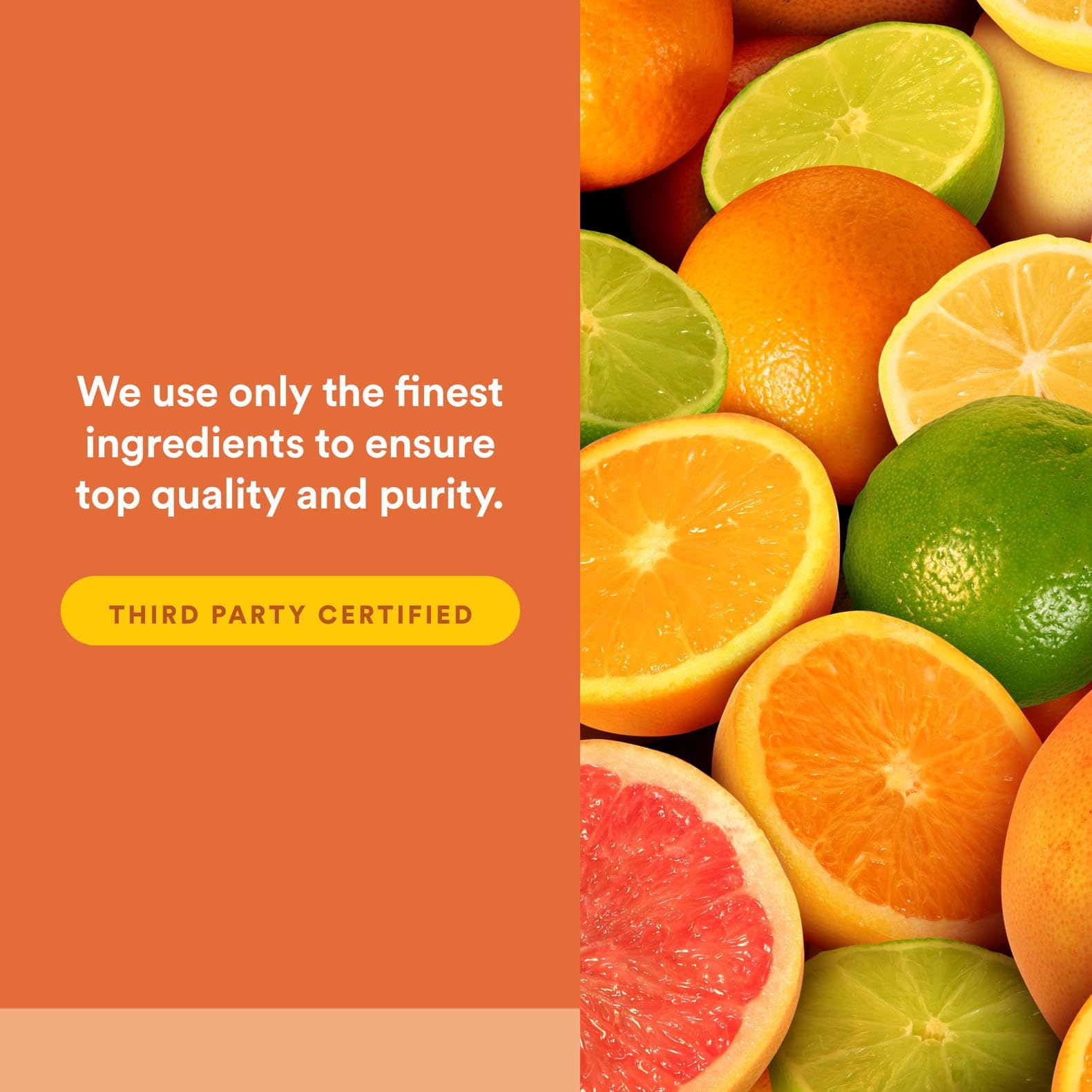 Label highlighting dairy-free, sugar-free, gluten-free and GMO-free ingredients