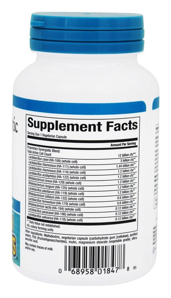 60 vegetarian capsules container for digestive and immune support