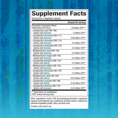 Graphic showing 12 probiotic strains