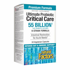 Natural Factors Ultimate Probiotic Critical Care bottle on a white background