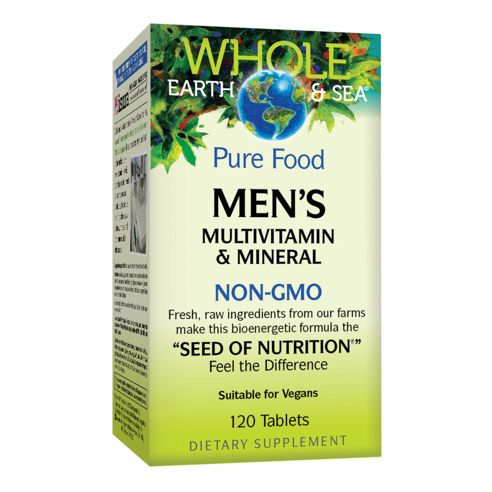 Hero image: Natural Factors Whole Earth & Sea Men's Multivitamin 120 tablets