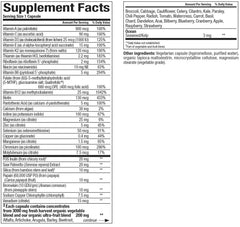 Bottle of Natural Factors Whole Earth & Sea Men's Once A Day Multivitamin & Mineral showing 60 vegetarian capsules