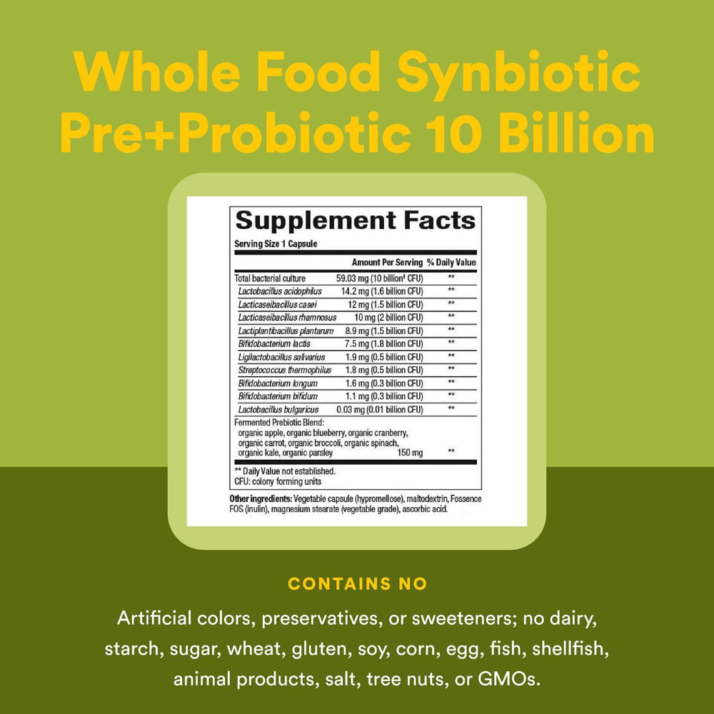Fermented whole food blend used in the Synbiotic formula