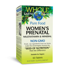 Bottle of Natural Factors Whole Earth & Sea Women's Prenatal Multivitamin