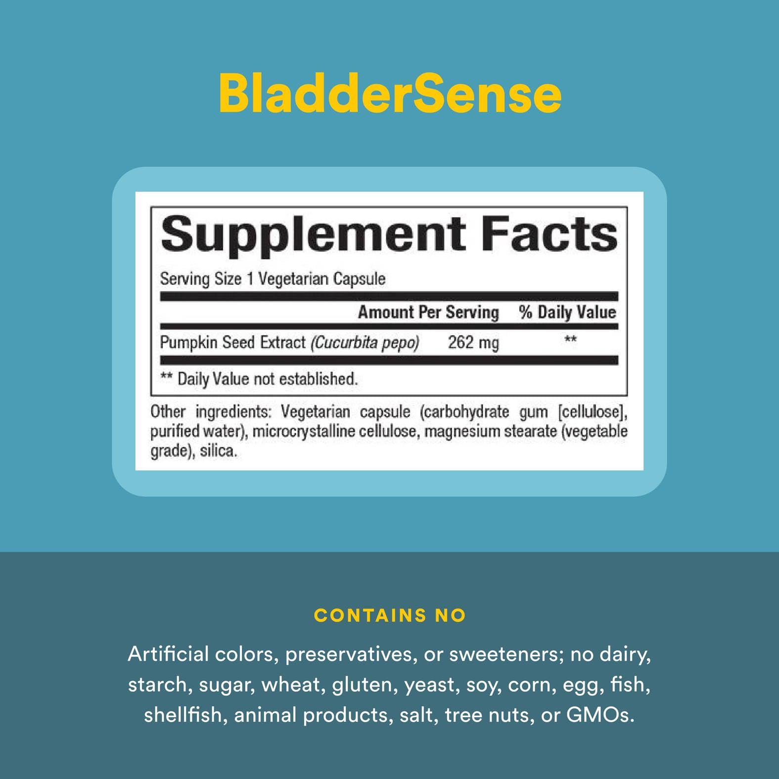 Close-up of pumpkin seed extract ingredient for bladder support