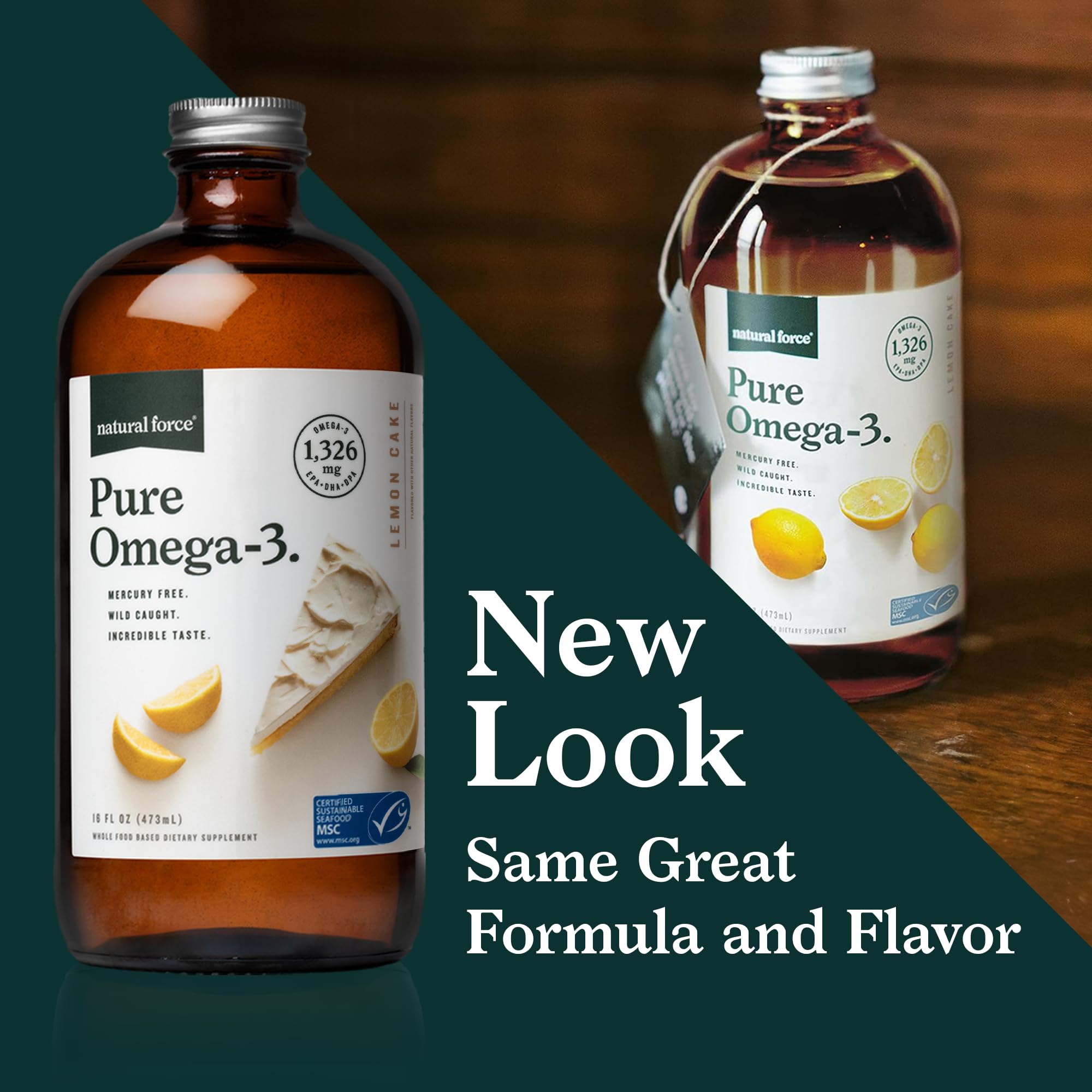 Lab testing and purity certification for Natural Force Pure Omega-3 Lemon Cake