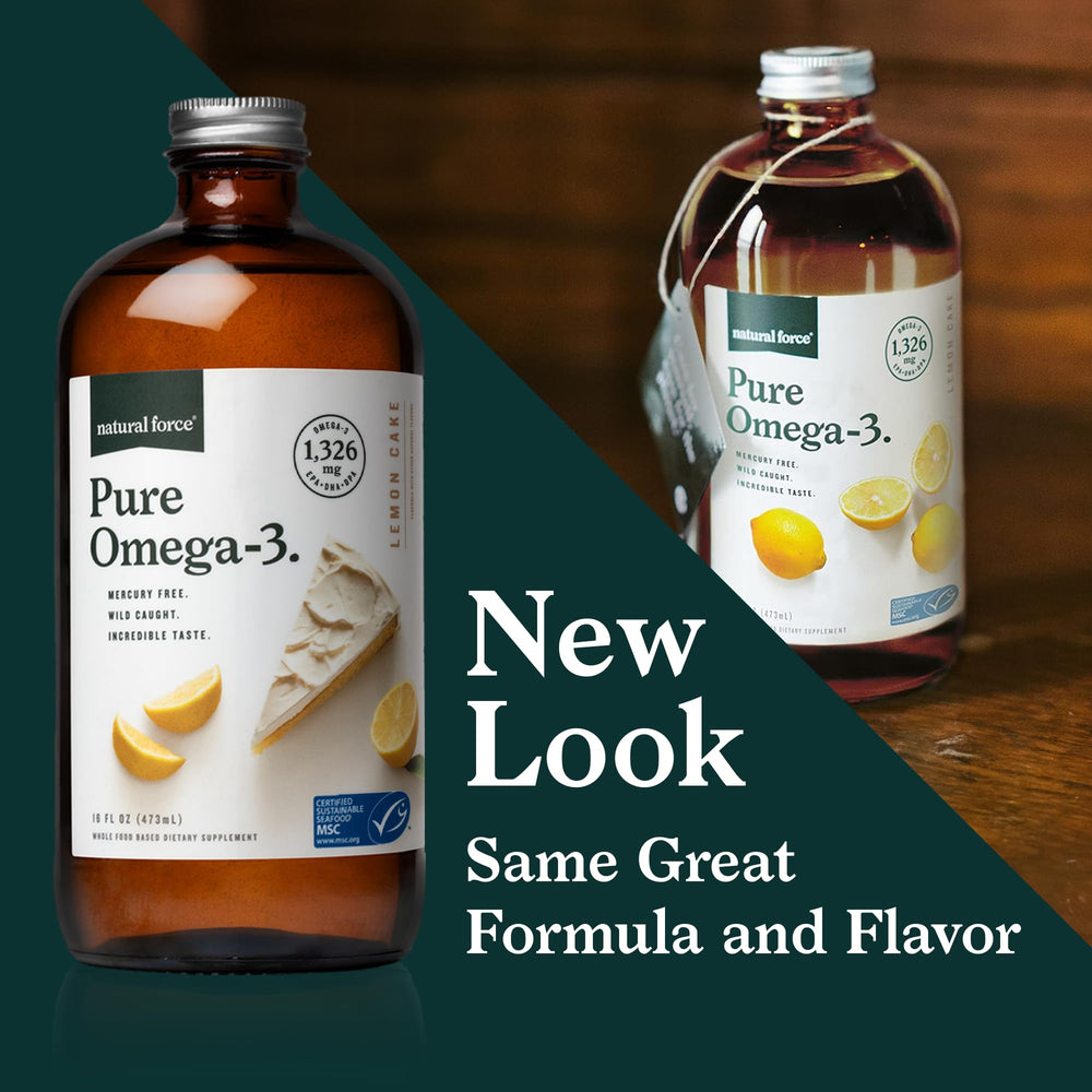 Lab testing and purity certification for Natural Force Pure Omega-3 Lemon Cake