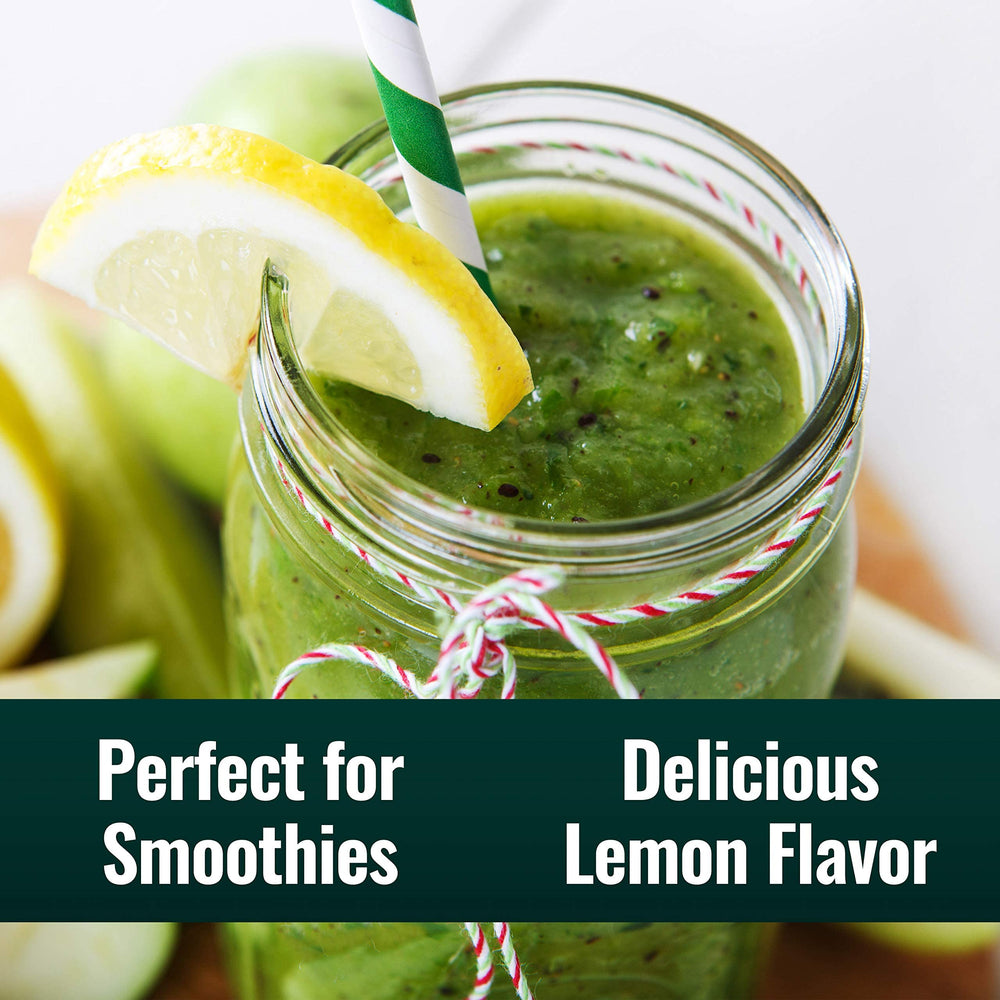 Serving idea: smoothie with Natural Force Pure Omega-3 Lemon Cake