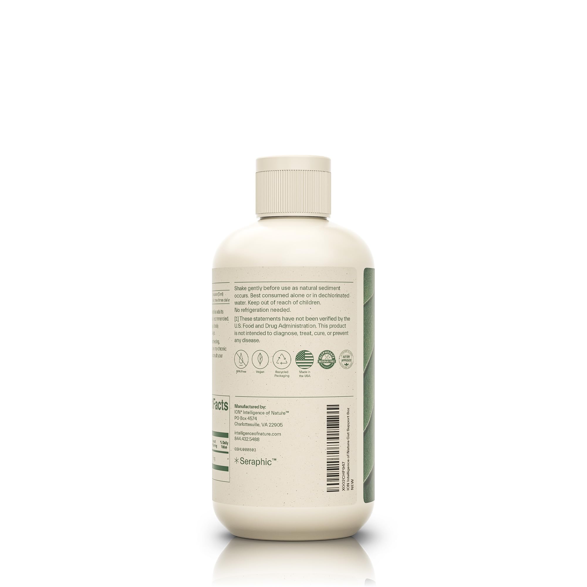 Concept image of natural gut health and detox with humic minerals