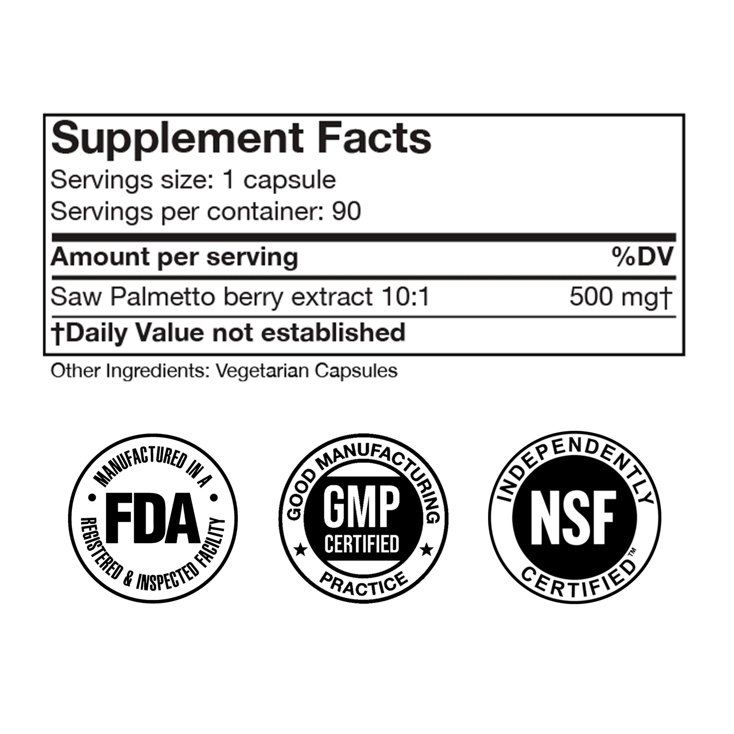 Natural hair support provided by Saw Palmetto supplement for men.