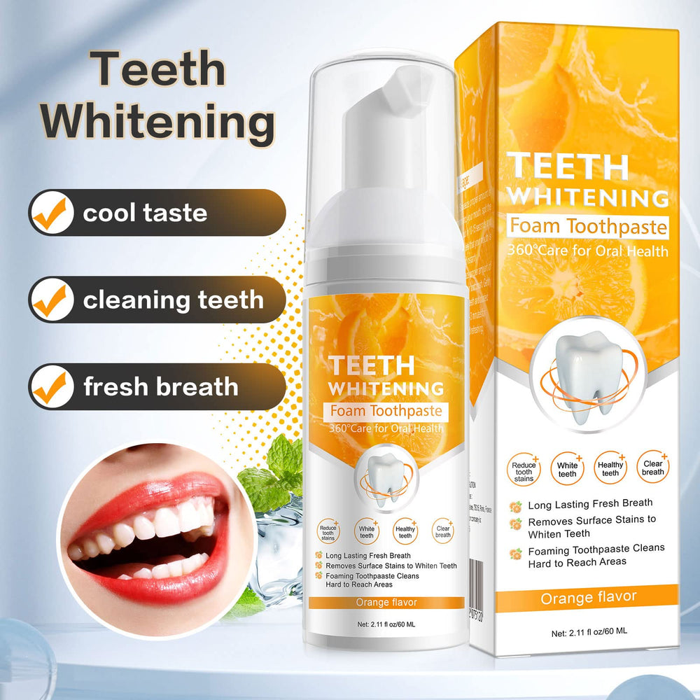 Natural ingredients label for whitening toothpaste