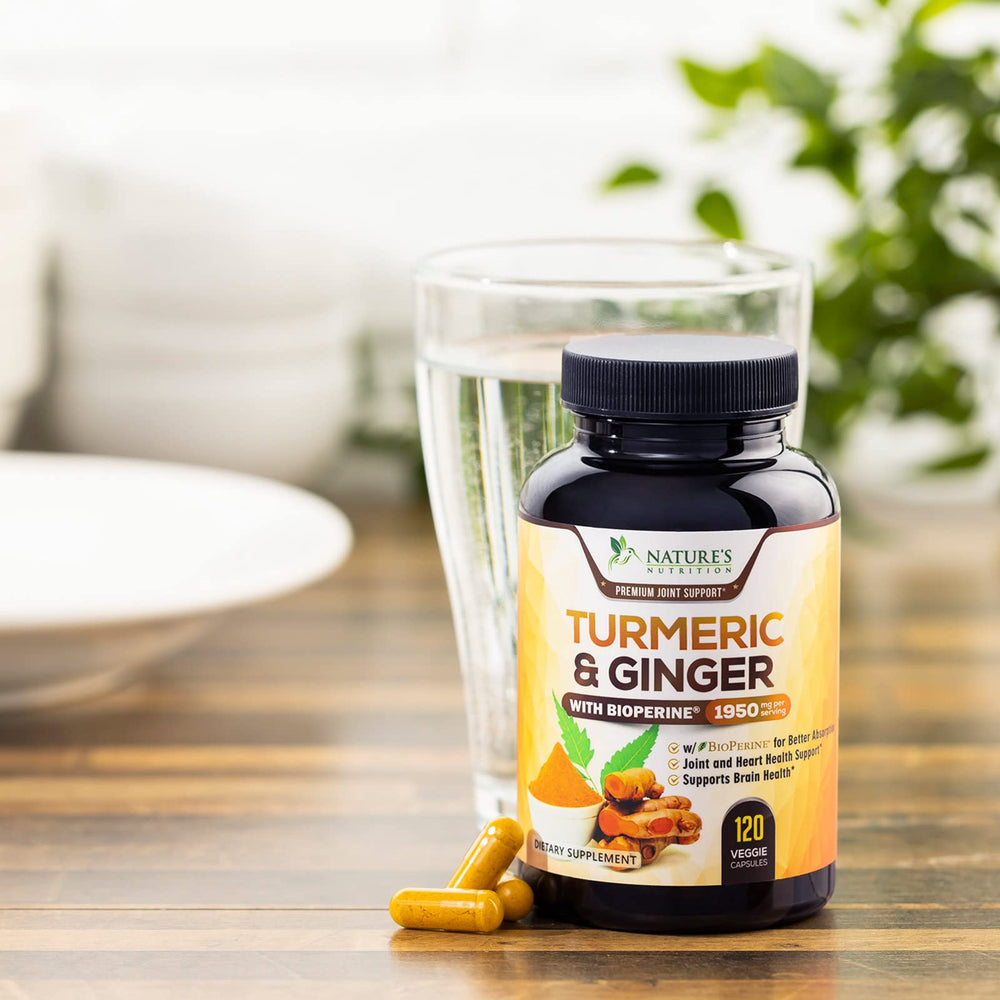 Natural ingredients list for turmeric curcumin supplement