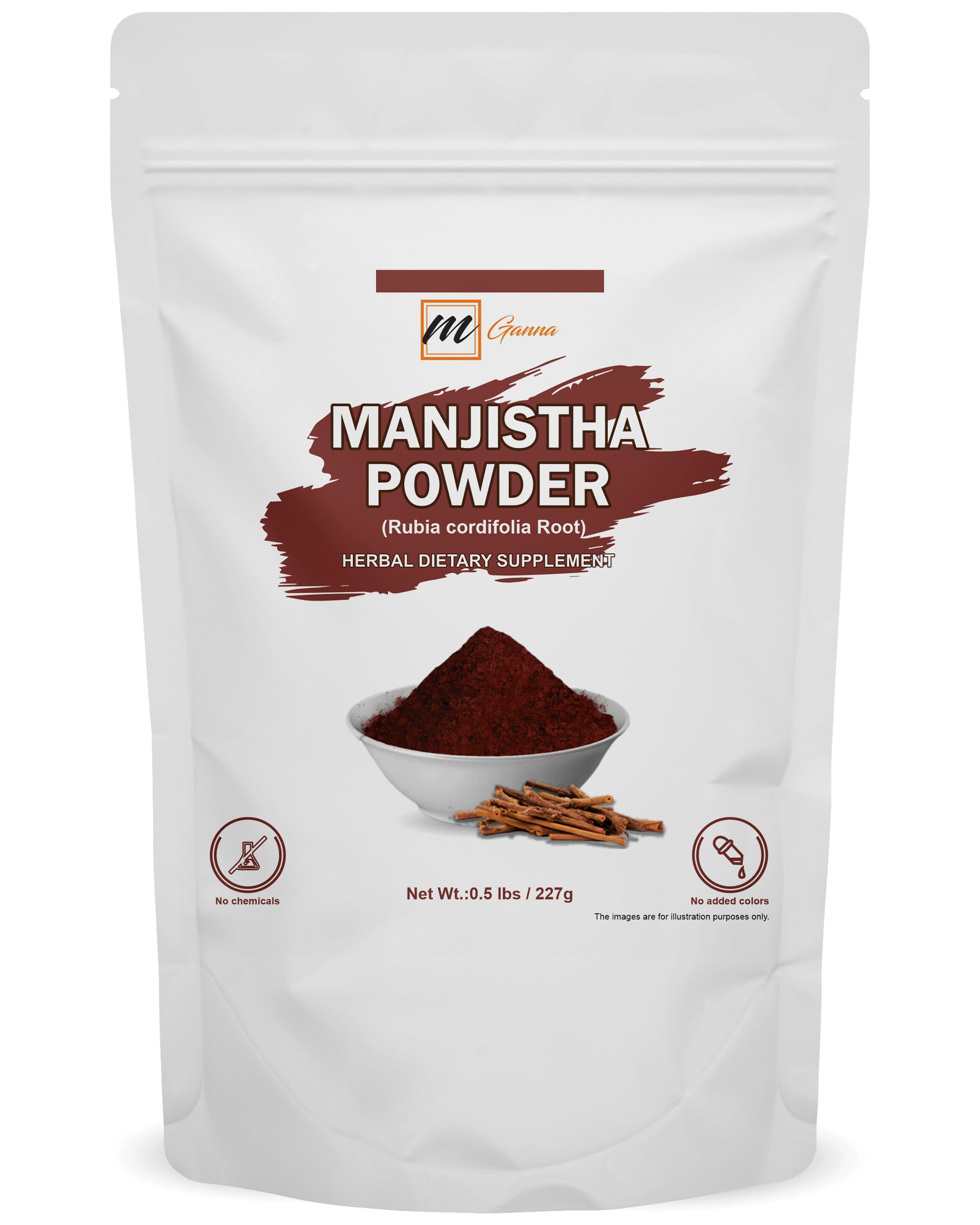 Natural Manjistha powder 227g jar