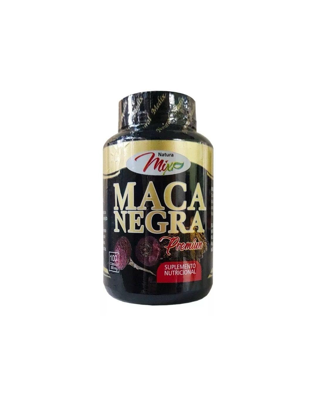 Natural Medix Maca Negra black maca root capsules bottle