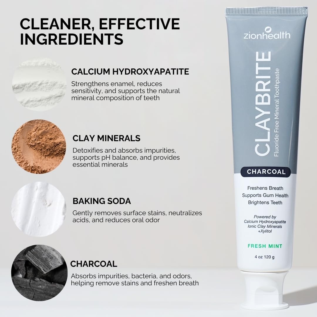 Mineral rich toothpaste ingredients close up