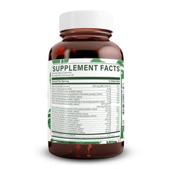 Vegan multivitamin for women and men with ingredients illustration