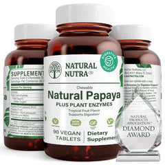 Natural Nutra Papaya chewable enzyme tablet for digestion