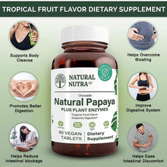 Digestive health support with papaya enzymes