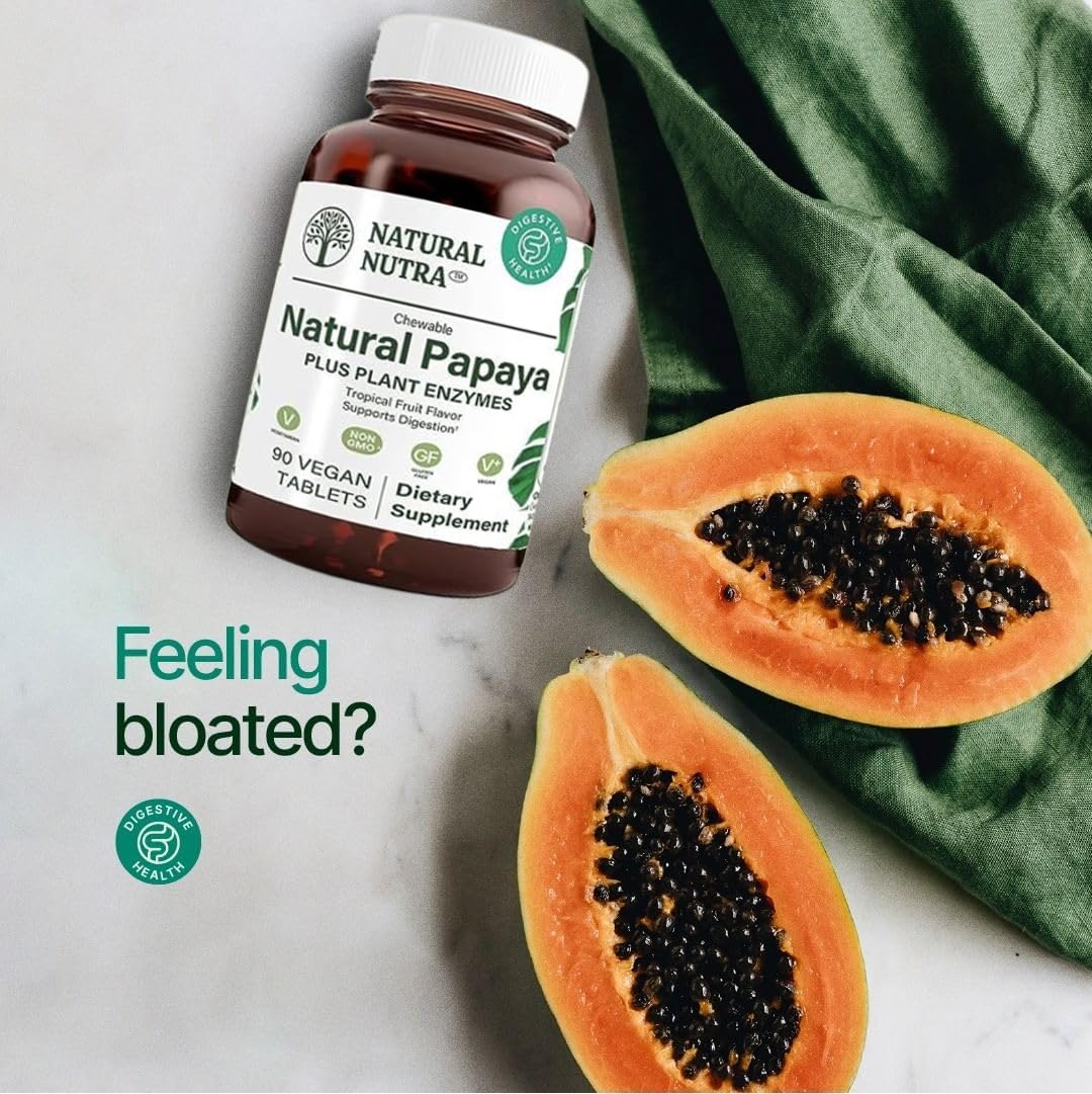 Vegan papaya chewable for body cleanse and digestion