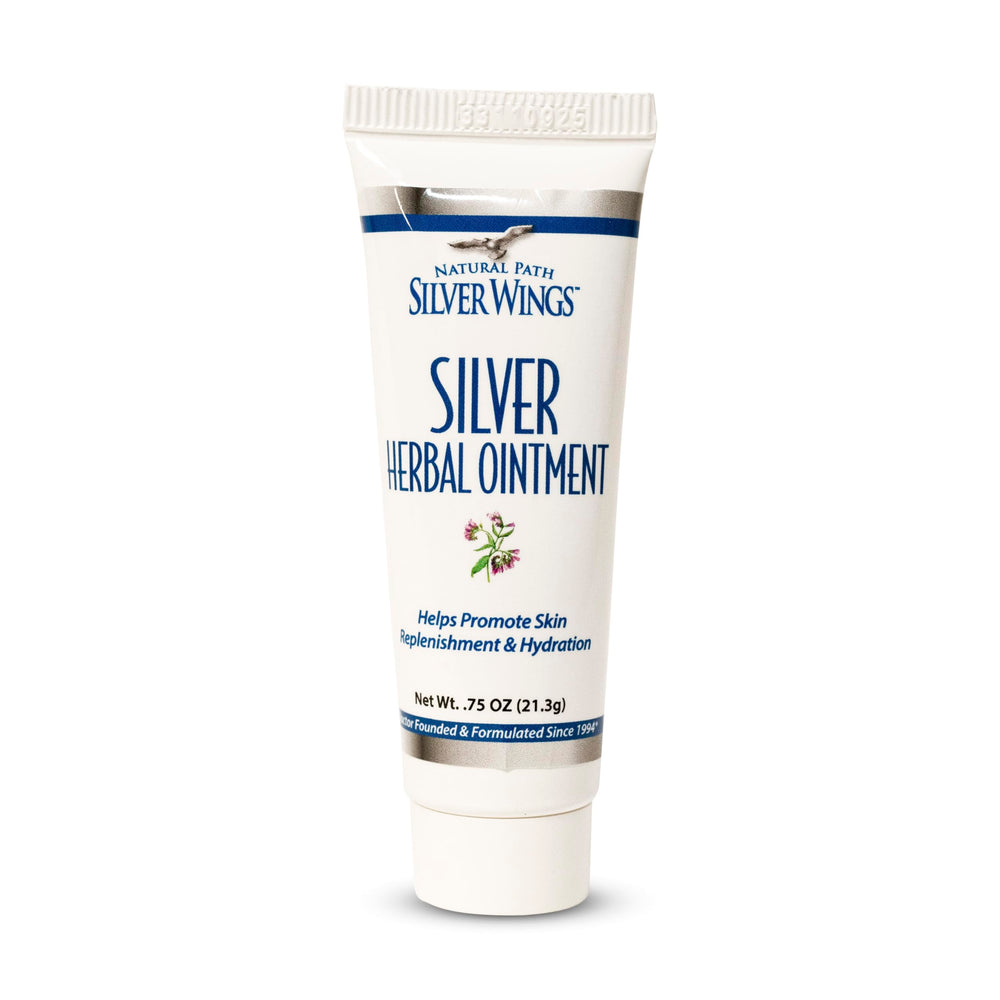 Natural Path Silver Wings 250ppm Silver Herbal Ointment bottle 0.75oz
