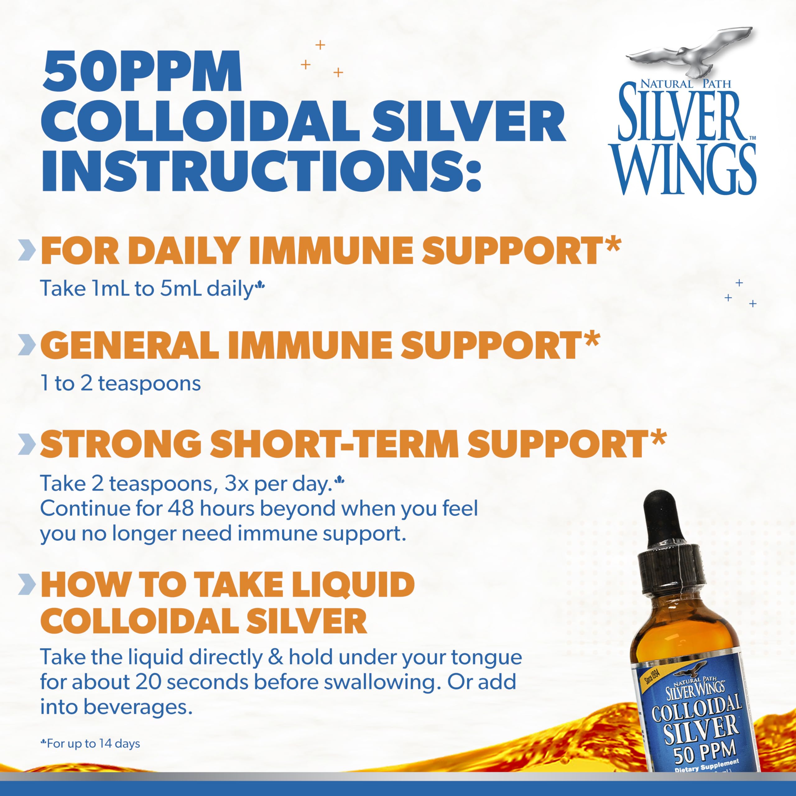 Independent lab testing verification for Silver Wings colloidal silver