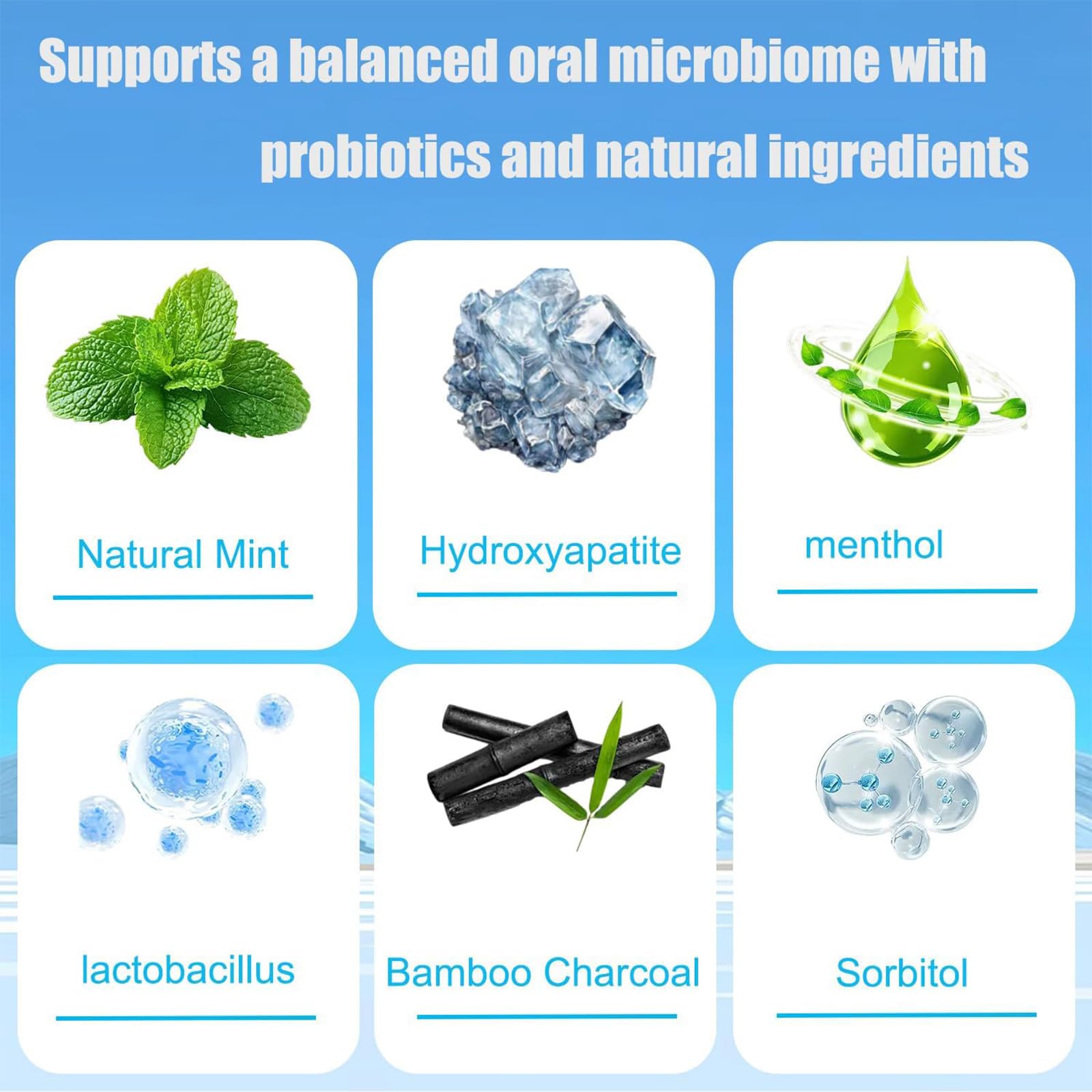 Natural peppermint for long-lasting fresh breath