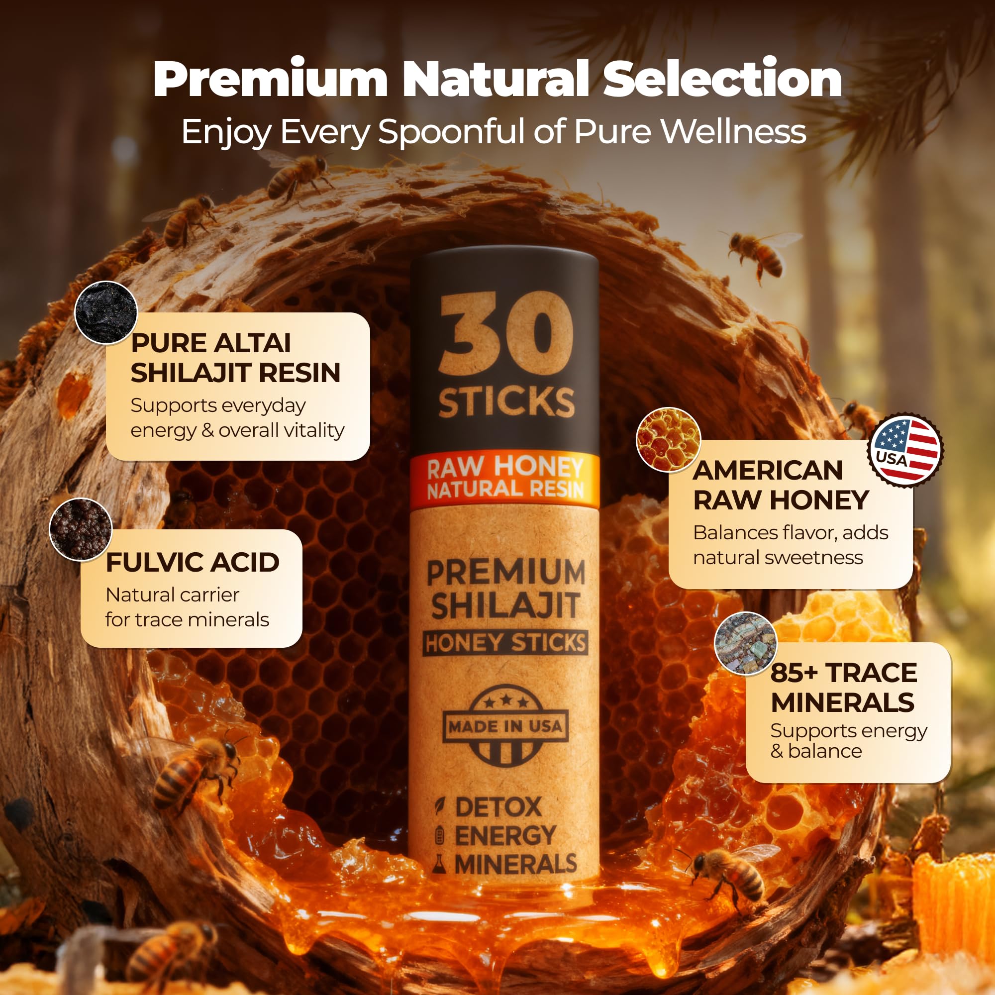 Eco-friendly packaging and sustainable sourcing label