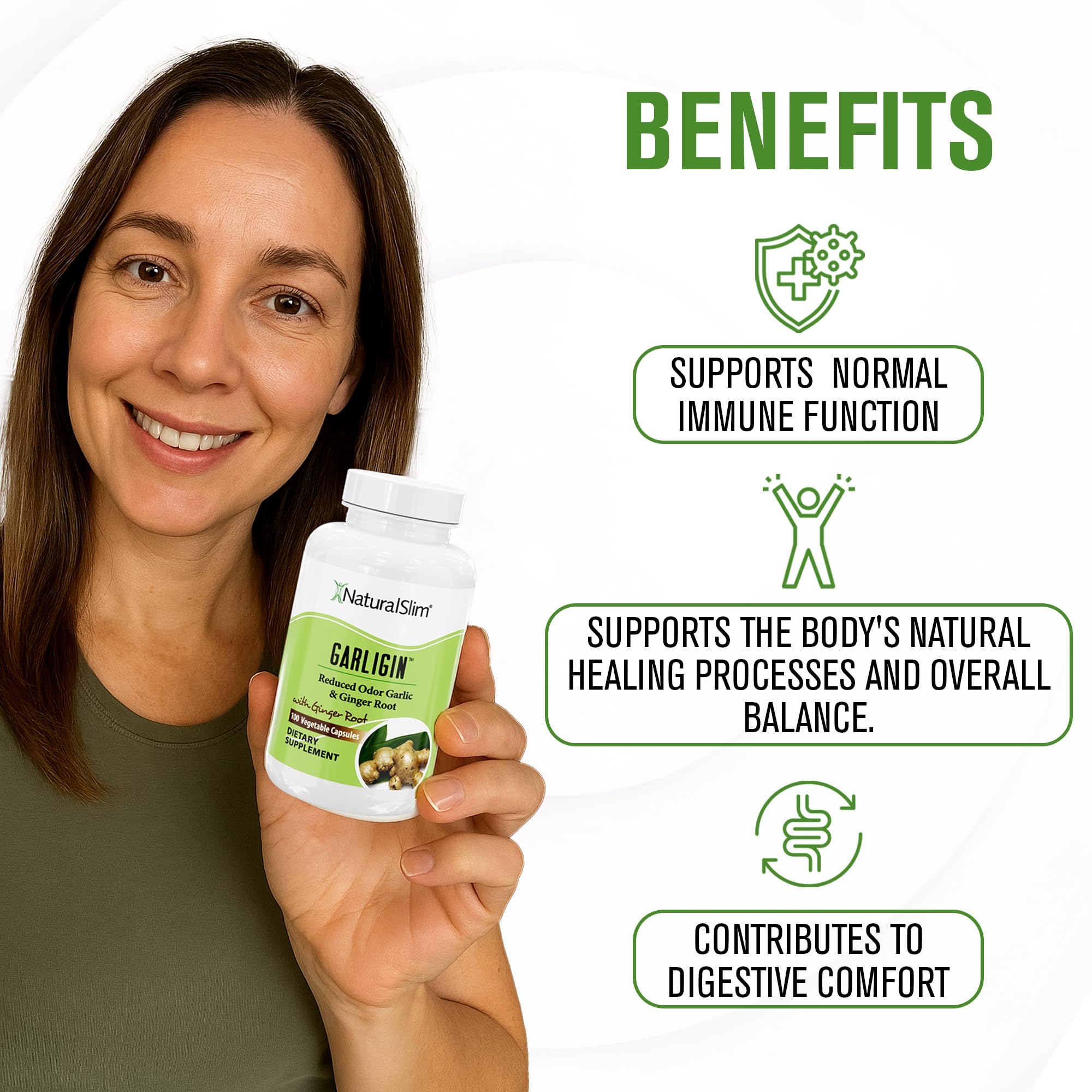 Capsules being swallowed with a meal