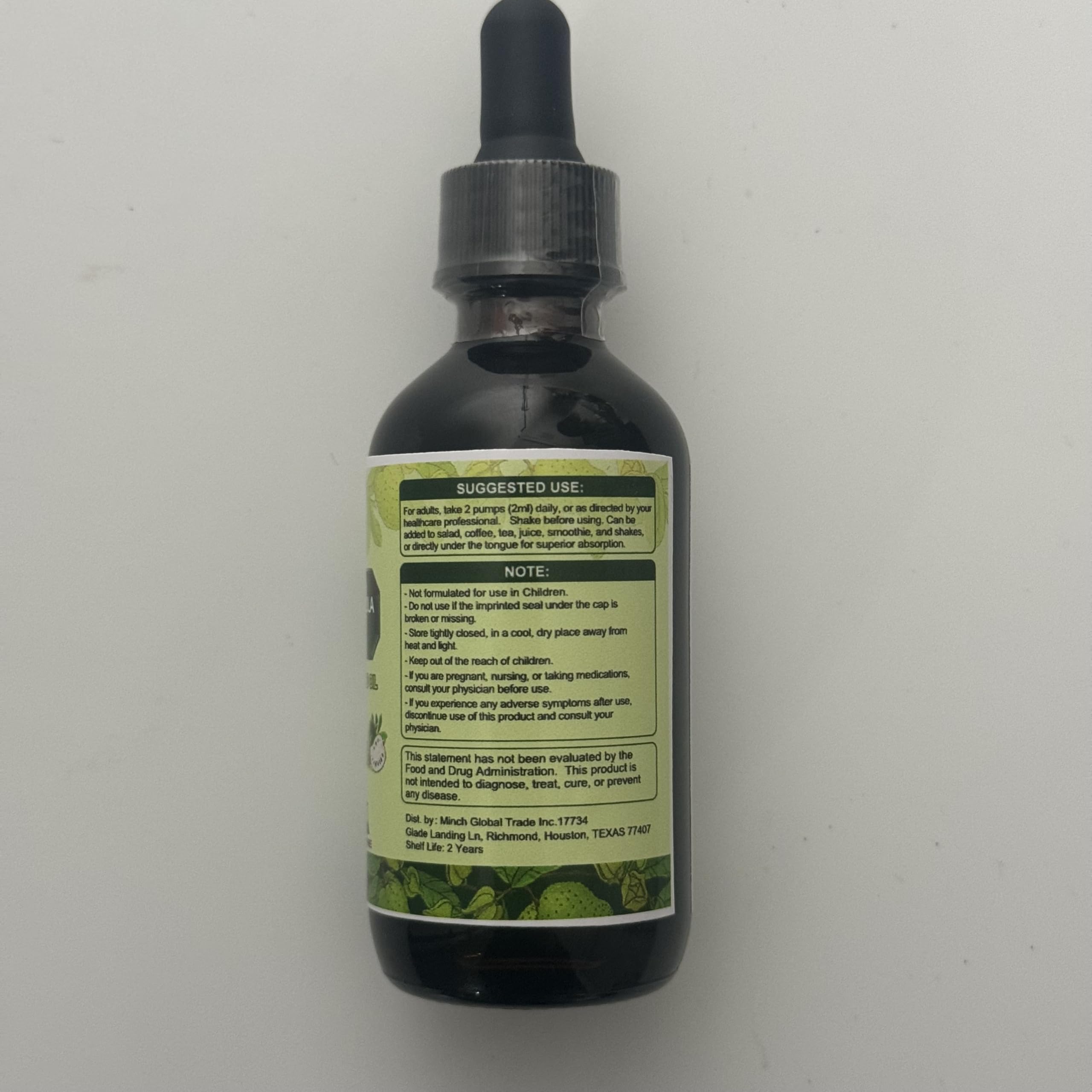 Natural packaging of Soursop Bitters Drops with premium ingredients