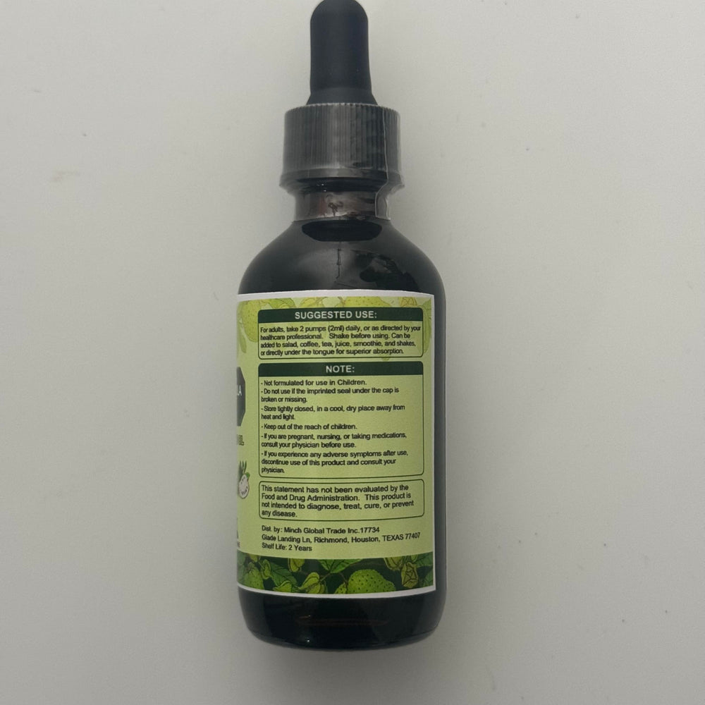 Natural packaging of Soursop Bitters Drops with premium ingredients