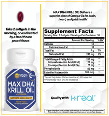 Natural Stacks Antarctic Krill Oil capsule close-up emphasizes astaxanthin antioxidant protection.